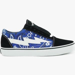 Revenge X Storm Blue Rag Canvas Shoe Sneakers Old School